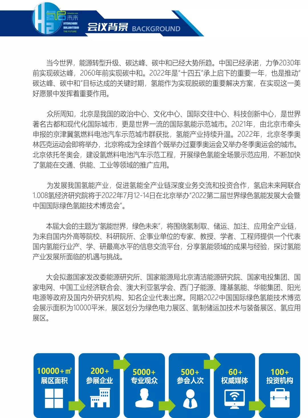 官宣 | 2022第二屆世界綠色氫能發展大會暨中國國際綠色氫能技術博覽會報名預定全面啟動 .jpg 官宣 | 2022第二屆世界綠色氫能發展大會暨中國國際綠色氫能技術博覽會報名預定全面啟動 .jpg