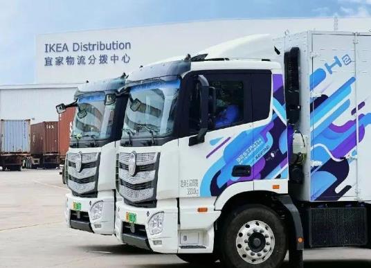 重塑協同北汽福田：宜家首批60輛氫能重卡投運！